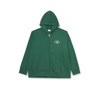 Sudadera con Capucha con Cremallera Completa, Verde leñoso, XXL