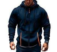 Sudadera con capucha con cremallera para hombre Color sólido ligero Sport Hood Jersey manga larga caliente casual cremallera otoño invierno suéter hombres cordón clásico barato capucha cómoda moda