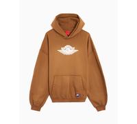 Sudadera con capucha con gráfico Jordan Flight Wings para hombre Marrón M