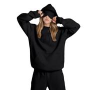 Sudadera con capucha con máscara de ojos integrada para hombres y mujeres, cómoda sudadera con capucha de viaje, bolsillos ocultos, sudadera con capucha, Negro, 3XL