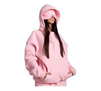 Sudadera con capucha con máscara de ojos integrada, sudadera con capucha de viaje en modo avión Comfrt, sudadera con capucha para adultos, hombres y mujeres, sudadera con capucha de varios colores con