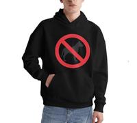 Sudadera con capucha con texto en inglés "Kein Pitbull" humorvoller, casual Pullover für Hundeliebhaber, Negro , XL
