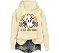 Sudadera con capucha con texto en inglés "The Only Ghost I Know Is The Holy Ghosts", Khika-h, XL