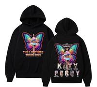 Sudadera con Capucha de algodón de la Cantante Katy Perry The Lifetime Tour Otoño e Invierno para Hombre y Mujer Muy vendida a la Moda Estilo Urbano