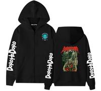 Sudadera con capucha de anime de gran tamaño, Dorohedoro Graphic para adolescentes, ropa de calle unisex, Negro-10, L