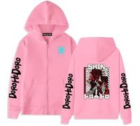 Sudadera con capucha de anime de gran tamaño, Dorohedoro Graphic para adolescentes, ropa de calle unisex, Rosa-8, XXL
