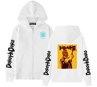 Sudadera con capucha de anime de gran tamaño, Dorohedoro Graphic para adolescentes, ropa de calle unisex, Blanco-9, XL