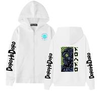 Sudadera con capucha de anime de gran tamaño, Dorohedoro Graphic para adolescentes, ropa de calle unisex, Blanco-3, L