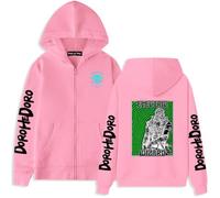 Sudadera con capucha de anime de gran tamaño, Dorohedoro Graphic para adolescentes, ropa de calle unisex, Rosa-7, S