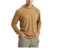 Sudadera con capucha de camuflaje de protección solar para hombre - UPF 50+ SPF UV Rashguard ligera de manga larga de secado rápido para senderismo, pesca, running, actividades al aire libre, camiseta