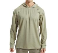 Sudadera con capucha de camuflaje para hombre, protección solar UPF 50+, protección UV, ligera, de manga larga, de secado rápido, para senderismo, pesca, correr, actividades al aire libre, camiseta