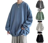Sudadera con capucha de color sólido para hombre, ajuste holgado, sudaderas con capucha para hombre, sudaderas de ajuste holgado con bolsillos y cordón, sudadera con capucha ultra suave de manga larga