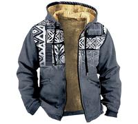 Sudadera con capucha de forro polar informal de invierno 2026 con estampado, suave y cálida, con diseño gráfico digital para una vida diaria óptima., azul claro, XL