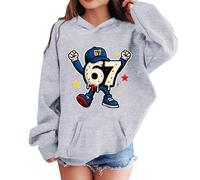 Sudadera con Capucha de Forro Polar para niñas, Moderna e Informal, con Bolsillo para Jugar y la Escuela, diseño de Astronauta, para niñas Que sueñan con el Espacio.