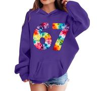 Sudadera con Capucha de Forro Polar para niñas, Moderna e Informal, con Bolsillo para Jugar y la Escuela, diseño de Estrella fugaz, con Brillos Reflectantes.