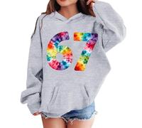 Sudadera con Capucha de Forro Polar para niñas, Moderna e Informal, con Bolsillo para Jugar y la Escuela, diseño de Estrella fugaz, con Brillos Reflectantes.