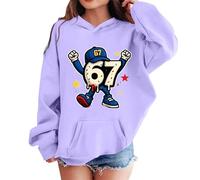 Sudadera con Capucha de Forro Polar para niñas, Moderna e Informal, con Bolsillo para Jugar y la Escuela, diseño de Astronauta, para niñas Que sueñan con el Espacio.