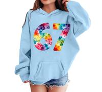 Sudadera con Capucha de Forro Polar para niñas, Moderna e Informal, con Bolsillo para Jugar y la Escuela, diseño de Estrella fugaz, con Brillos Reflectantes.