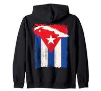 Sudadera con Capucha de la Bandera de Cuba Revolución del Mes de la Herencia hispana Cubana Sudadera con Capucha