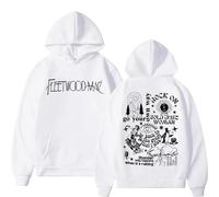 Sudadera con Capucha de la Gira de Fleetwood Mac 2024 Estampado a Doble Cara Estilo Rock Hip Hop Vintage Unisex Moda Urbana.
