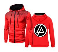 Sudadera con Capucha de Linkin Park para Hombre,Sudadera con Cremallera de Manga Larga,Sudadera Deportiva de Primavera, Chaqueta de Moda, Tops jerséis para Adolescentes,A-Adults/M