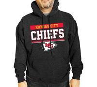 Sudadera con capucha de manga larga color carb n de la NFL para adultos, unisex, para el d a del partido (Kansas City Chiefs, talla extragrande p