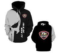 Sudadera con Capucha De Manga Larga Hombre I.s.l.e of M.a.n T..T Cómoda Abrigo Deportivo Chándal Estampado Ropa para Primavera Tops Jerséis-F||3X_l