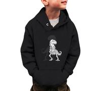 Sudadera con Capucha de Manga Larga para niños y niñas, con diseño de Dinosaurios, para Invierno, cálida, de 3 a 14 años Forro Fucsia Sudaderas De Colores