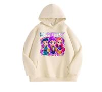 Sudadera con Capucha de Moda para niñas, D-Demon K-Pop Ropa para niños Sudadera con Capucha de otoño Grupo de Chicas,Flesh,130cm