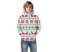 Sudadera con capucha de Navidad para niños, divertida, sudadera de Navidad para niños con capucha, sudadera navideña con motivo navideño, moda cómoda, chirstmas, sudadera con capucha de Navidad