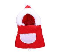 Sudadera con capucha de Papá Noel para pájaros, disfraz divertido de Navidad para mascotas pequeñas, ropa de loro de Navidad, ropa de invierno para periquitos, cacatúas, pañales para periquitos,