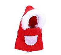 Sudadera con capucha de Papá Noel para pájaros, disfraz divertido de Navidad para mascotas pequeñas, ropa de loro de Navidad, ropa de invierno para periquitos, cacatúas, pañales para periquitos,