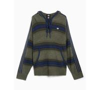 Sudadera con capucha de rayas adidas Originals x CLOT Baja Unisex Azul,Verde M