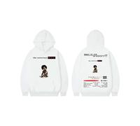 Sudadera con capucha del rapero The Notorious Big (blanca, XXL), con el álbum Ready To Die, para hombre