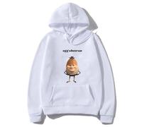 Sudadera con capucha divertida Egg Sheeran Meme para hombres y mujeres, ropa gótica de Ed Sheeran, ropa de calle, sudaderas con capucha de forro polar blanco, ropa deportiva de manga larga de hip hop