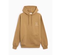 Sudadera con capucha Drôle de Monsieur Slogan Calligraphy Men's Hoodie para hombre Marrón XS