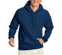 Sudadera con capucha EcoSmart para hombre de Hanes, talla grande y alta, color azul marino, talla 4X grande