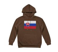 Sudadera con Capucha Eslovaquia Bandera Hombre Adultos Y Adolescentes Hoodie Forro Polar Sudadera Hombre Mujer con Capucha para Uso Diario Actividades Hoodies S A 3XL