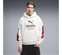 Sudadera con capucha estampada de felpa PUMA Sport Boxy para hombre, Accesoiros, Blanco, M