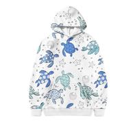 Sudadera con Capucha Estampado Animales para Ni?os Informal Cálida Forro Polar Bebés Oto?o Invierno.