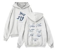 Sudadera Con Capucha Estampado De Letras For Mujer, Prendas Vestir Exteriores For Adolescentes, Álbum Worldtour CHOOM, Sudaderas Manga Larga, Regalos For Fanáticos, 2026-27(Light gray-thick,4XL)