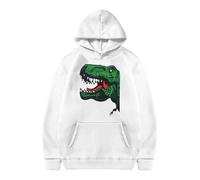 Sudadera con Capucha Estampado Dinosaurio para Ni?os Ni?as Nueva Bolsillo Decorativo Informal Moda Además Forro Polar