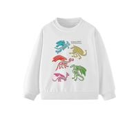 Sudadera con Capucha Estampado Dinosaurio Que Brilla Oscuridad para Ni?os Informal Cuello Redondo Ligera Cómoda.