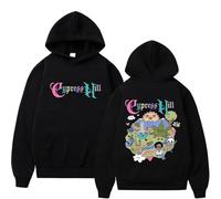 Sudadera con Capucha Estilo Caricatura del Rapero Cypress Hill para Hombre y Mujer Estilo Hip Hop Oversize Urbana Unisex Informal Vintage.