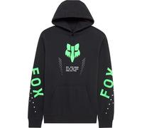 Sudadera con Capucha Fox Shield de Forro Polar, Color Negro, Talla L