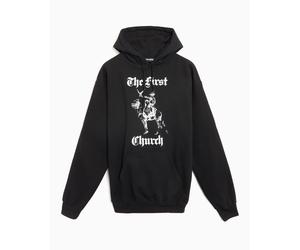 Sudadera con capucha Fucking Awesome The First Church Men's Hoodie para hombre Negro M