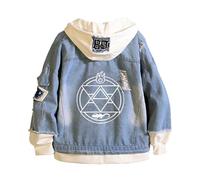 Sudadera con Capucha Fullmet-al Alchemi-st, Capucha Casual Top, Sudaderas con Capucha para Hombre, Sudaderas con Capucha para Hombre, Sudaderas Hombres, Ideal para Ropa Casual y Deportiva(Blue4,L)