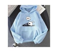 Sudadera con capucha Funko Pop para hombre, diseño de personaje de Hollow Knight (azul claro, XXXL)