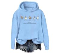 Sudadera con capucha Funny Pigeons Sometimes I Wonder If Pigeons Are Thinking About Me Too, azul celeste, S