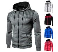 Sudadera con capucha genérica para hombre con cremallera con capucha ligera barata chaqueta de punto suéter de gran tamaño casual vintage deportes sudaderas con bolsillos chaqueta de moda al aire